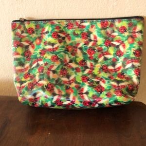 Small zip up ladybug bag.